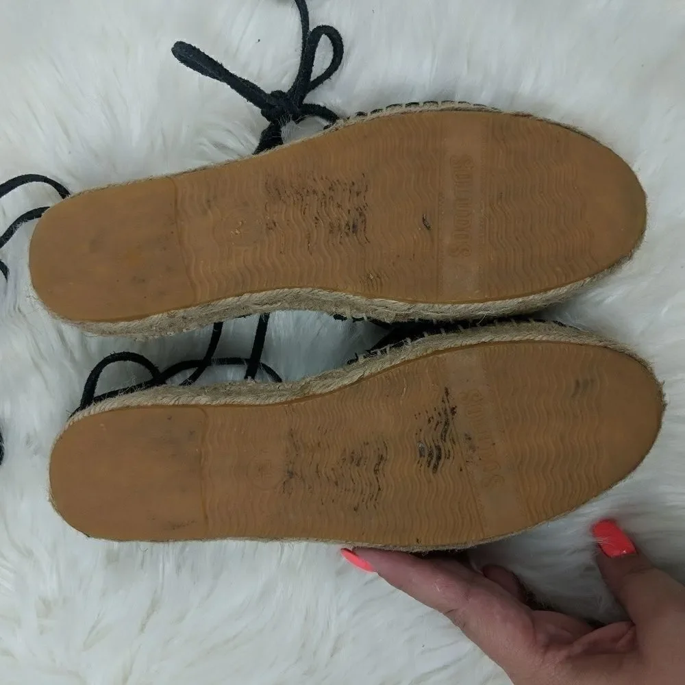 Soludos Leather Gladiator Platform Espadrilles San